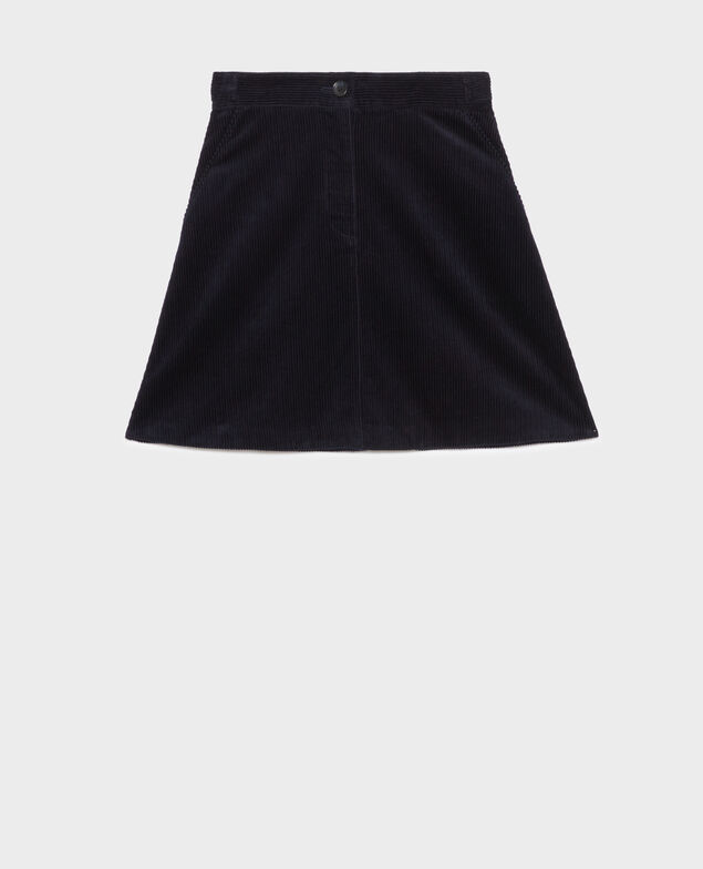 Falda corta de pana 8846 navy