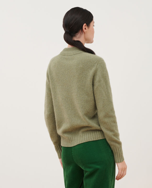 Jersey de cachemir con cuello alto