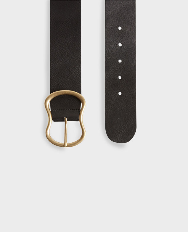 Cinturón ancho de cuero 8853 09 black