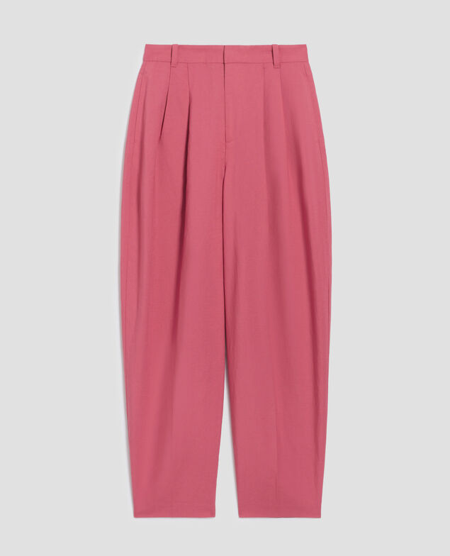 Pantalón con pinzas J130 baroque rose