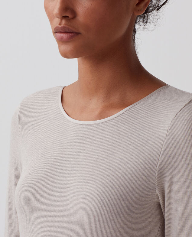 Body con espalda abierta I082 grey melange
