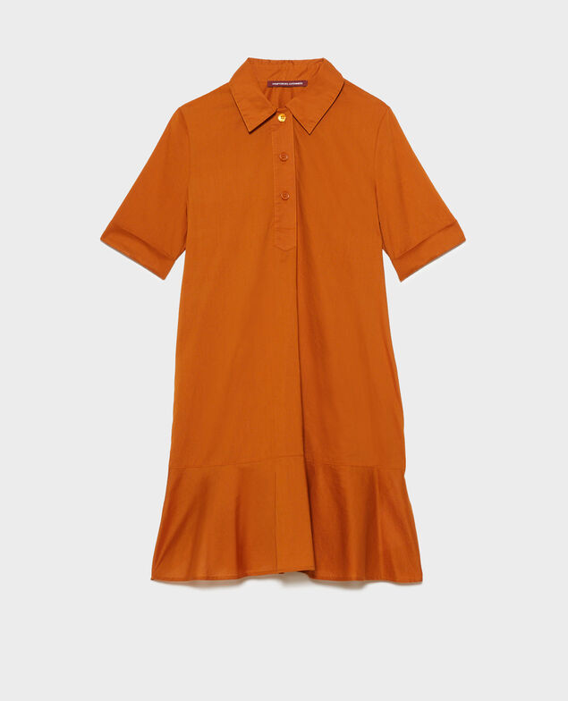 Vestido polo de algodón 29 orange