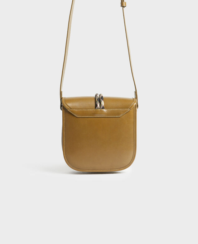 Pequeño bolso bandolera de cuero 6002c dark olive