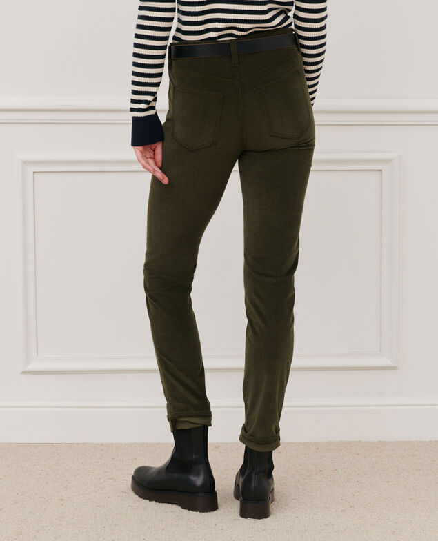 LILI - SLIM - Jeans 5 bolsillos 6002c dark olive