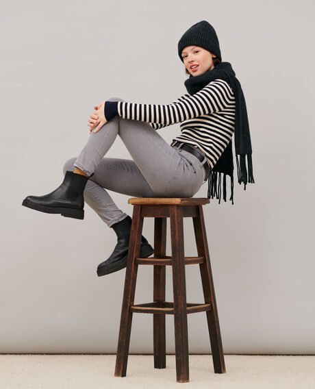 DANI - SKINNY - Jeans de algodón 104 denim lightgrey 2spe109c61