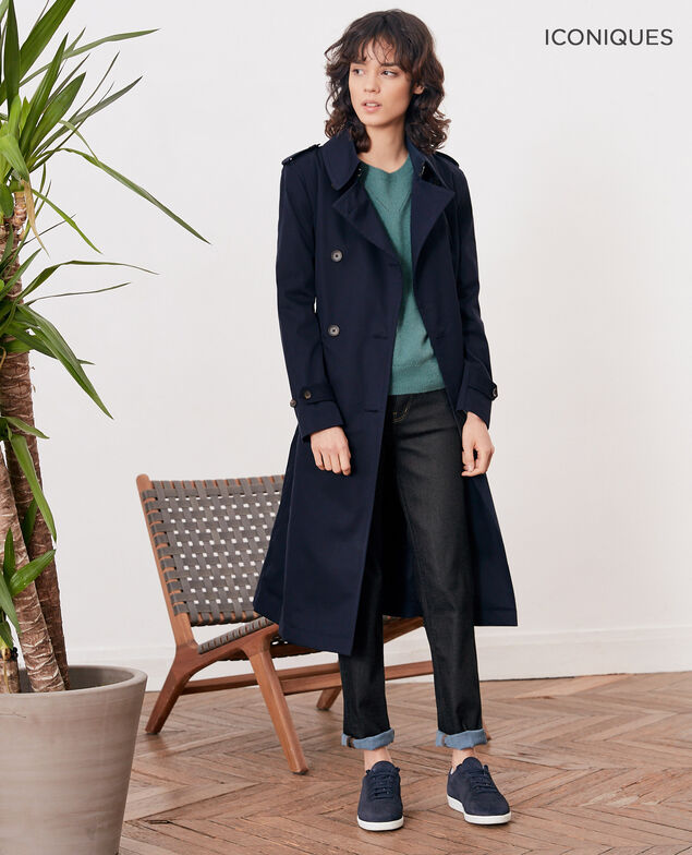 Trench corte icónico Navy