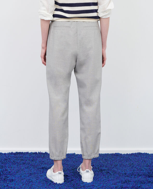 JOSÉPHINE - Pantalón jogger de lana 04 lightgrey