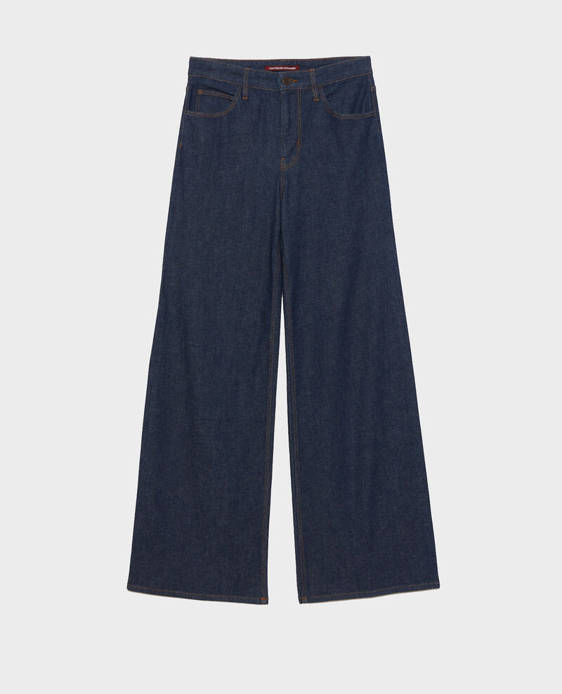JEANETTE - FLARE - Jeans de talle alto Denim rinse Neuflize