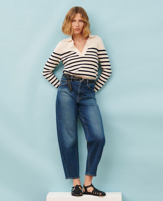 SYDONIE - BALLOON - Jeans 7/8 de algodón 8888 64 BLUE