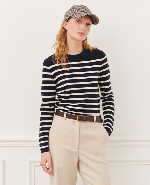 MADDY - Jersey marinero de lana merina