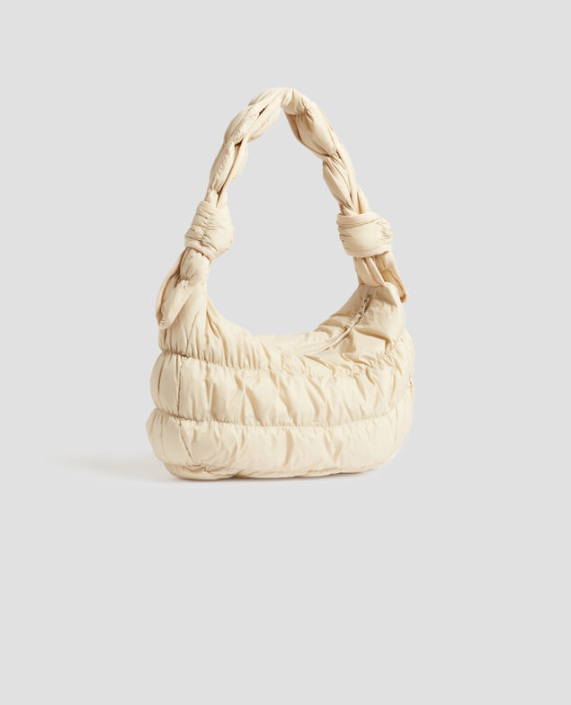 Bolso media luna acolchado H311 oyester gray