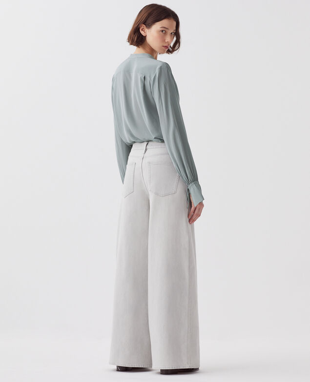 JEANETTE - Jeans anchos J021 light grey