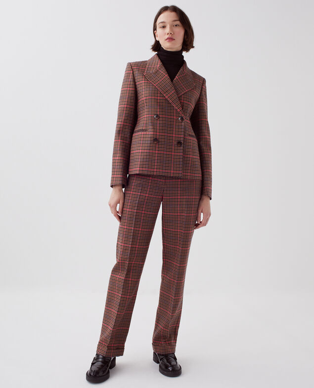 Chaqueta sastre I121 check pink
