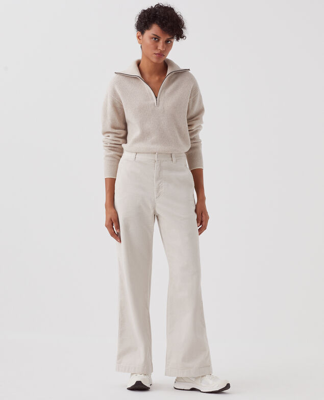 Pantalón de pana U010 white