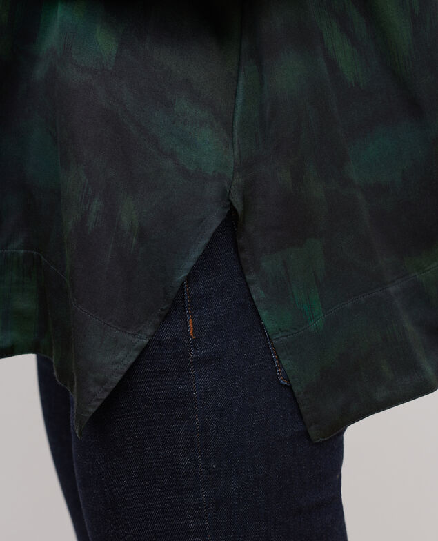 Blusa estampada fluida A581 print bolero green