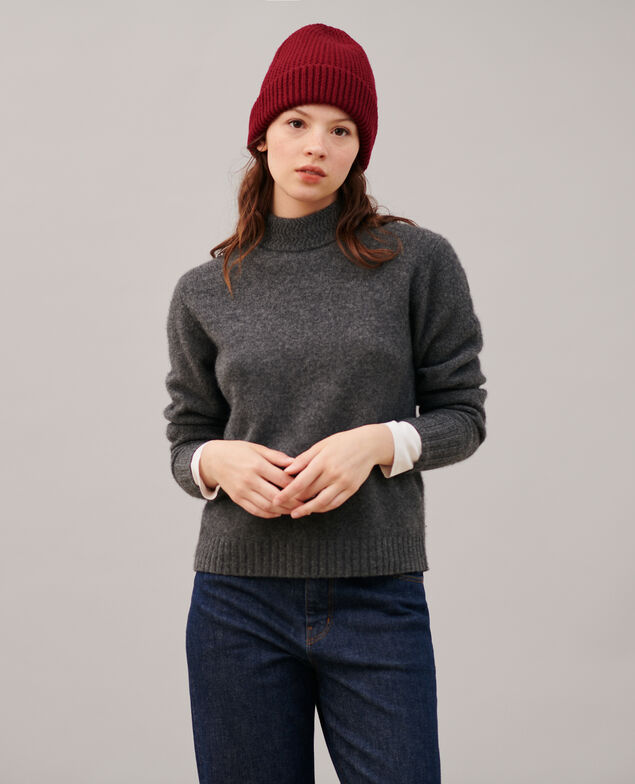 Jersey de cachemir con cuello alto 8835 05 gray