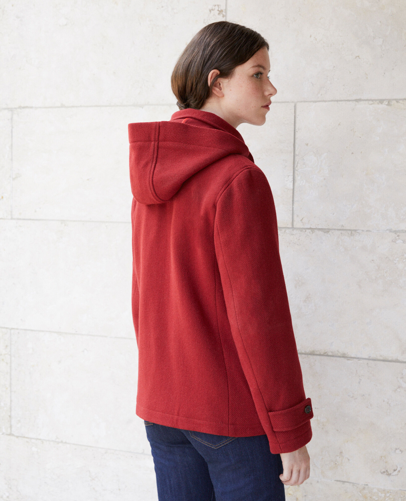 Trenca roja mujer hotsell