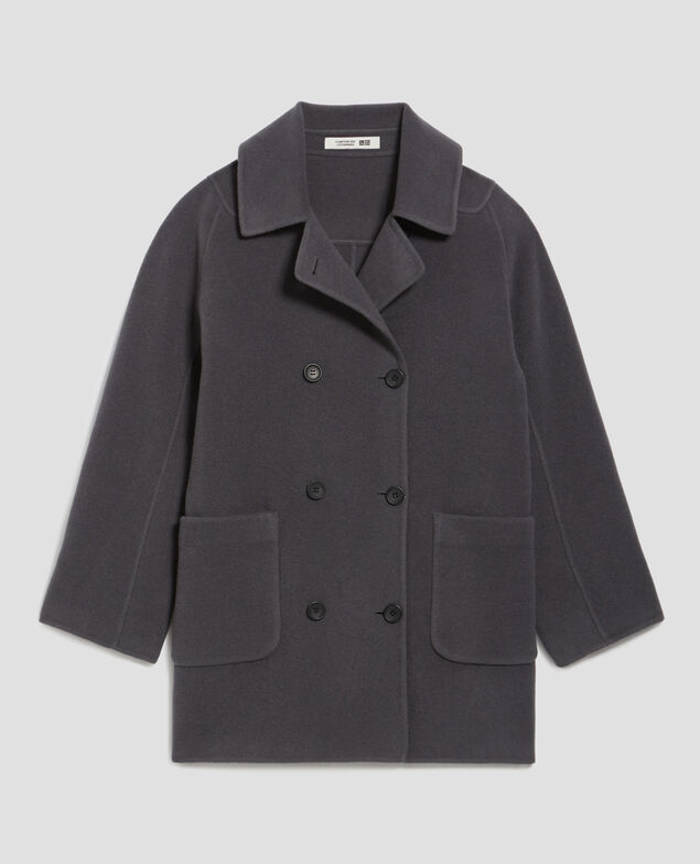 Chaquetón de longitud media de doble cara U060 gray