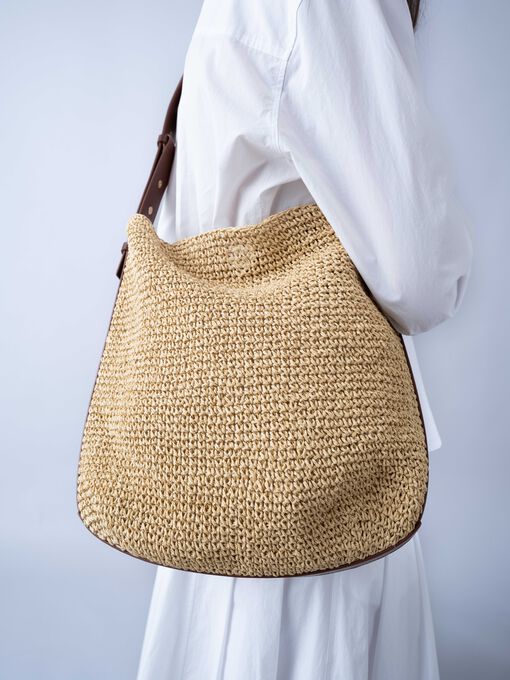 Bolso rafia de fibra de papel 7003 30 NATURAL