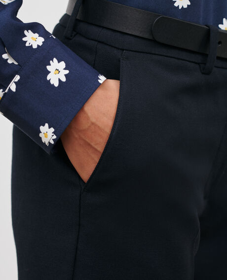 MARGUERITE - Pantalón cigarette Black beauty Noko