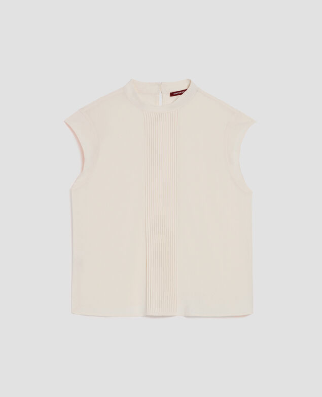 Blusa fluida sin mangas J300 natural