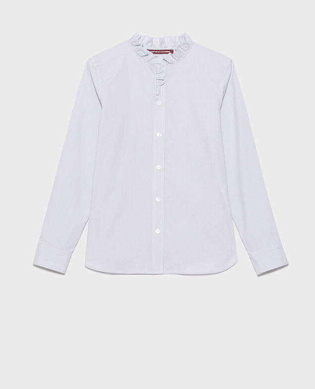 Camisa de algodón 8871 69 navy stripe
