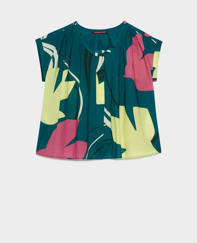 Blusa estampada 0649 birdy blue