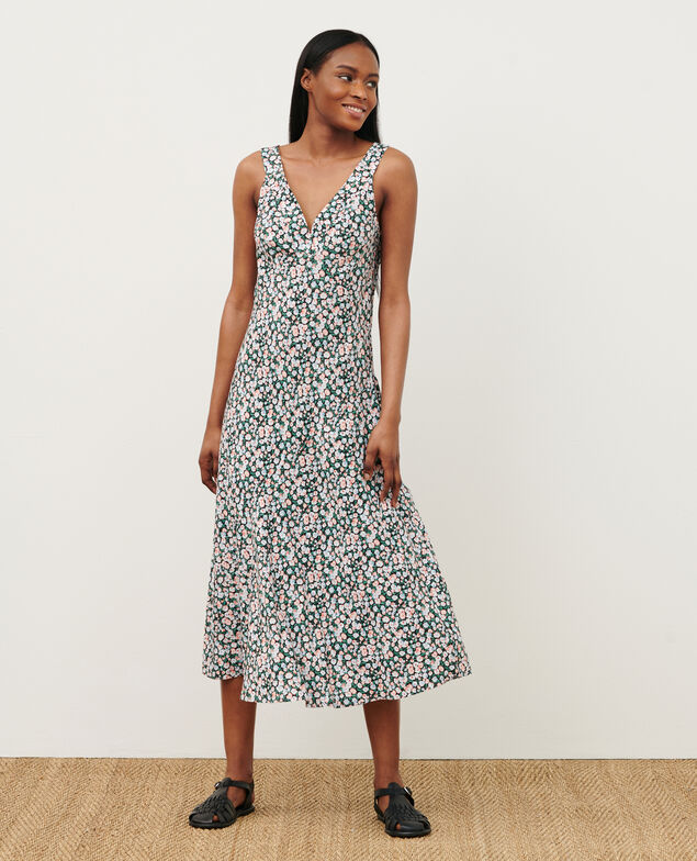 Vestido largo estampado 7300d 119 print blue