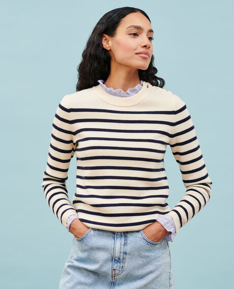 MADDY - Jersey marinero de lana merina Stp jtst nsky Liselle