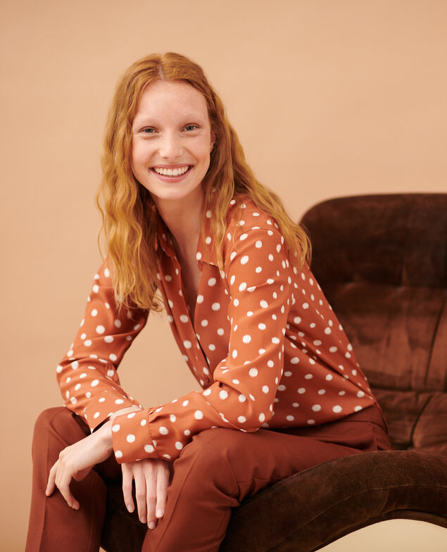 SIBYLLE - Camisa de seda 95 print red