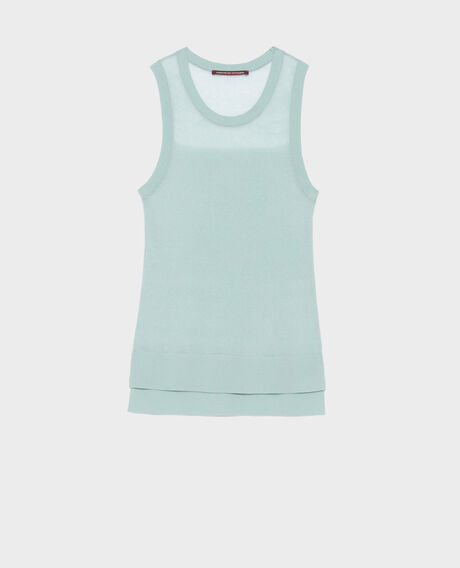 Camiseta de tirantes de algodón mezclado 0500 surf spray green 3sju148l02