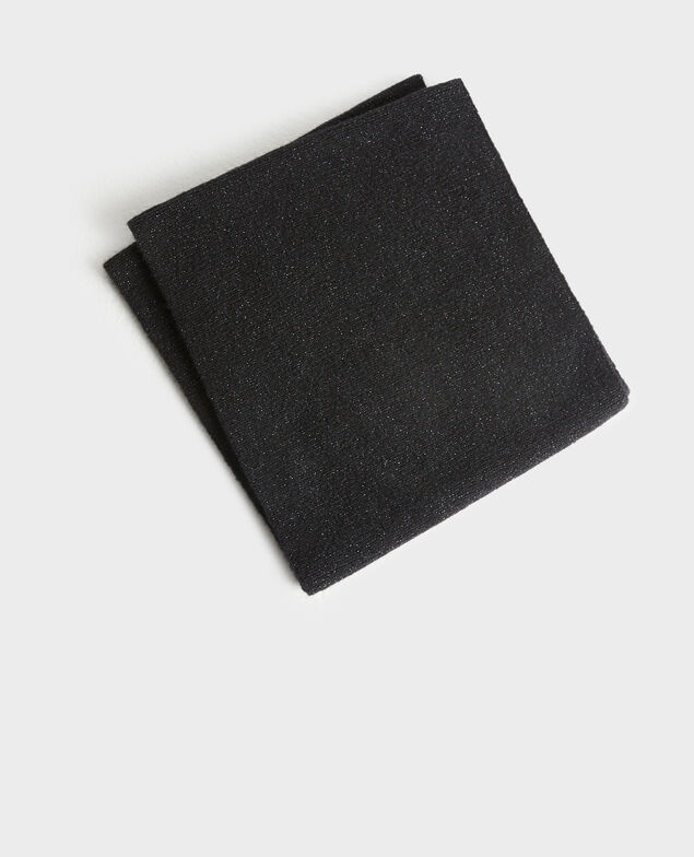 Contorno de cuello de alpaca mezclada A092 black knit