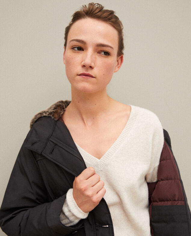 Parka con capucha Noir