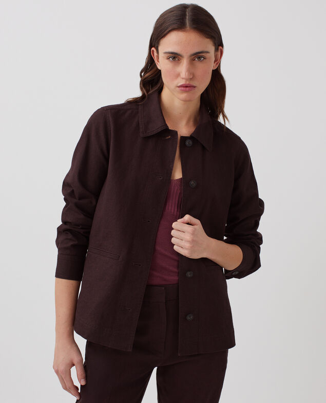 Chaqueta workwear J790 chocolate plum