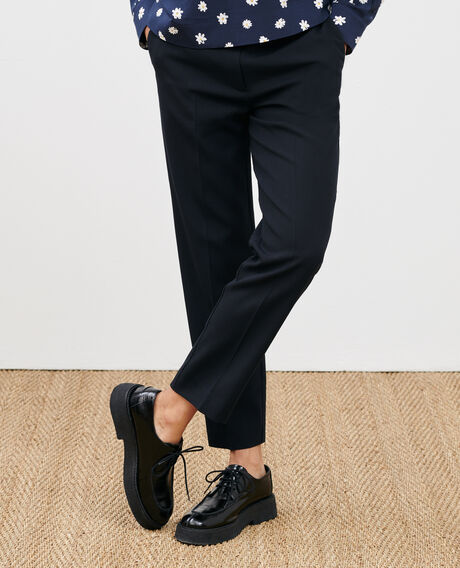MARGUERITE - Pantalón cigarette Black beauty Noko