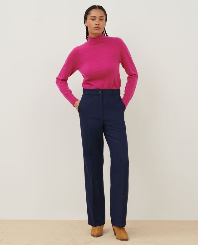 Jersey de cachemir A122 berry pink