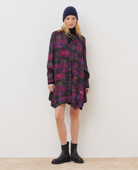 Vestido estampado fluido