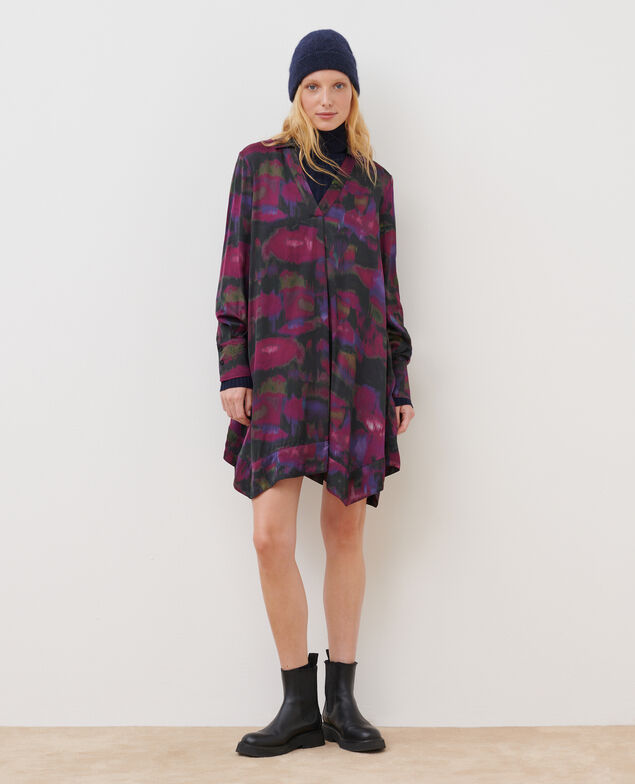 Vestido estampado fluido