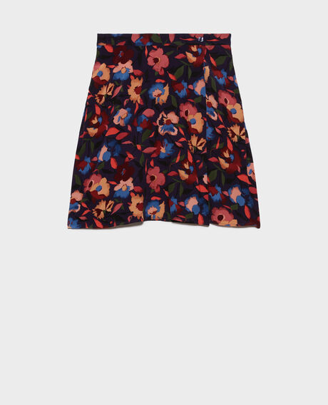 Falda corta estampada 8858 69 navy print 2wsk286v02