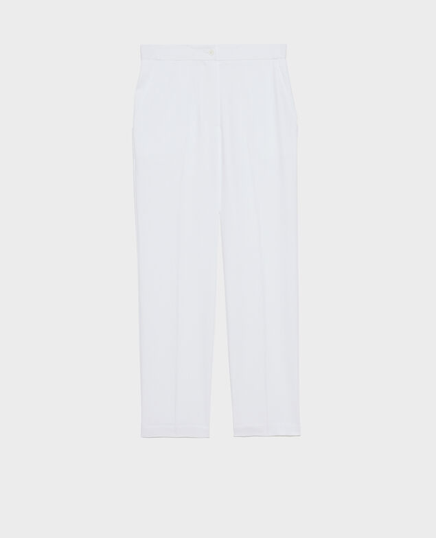 MARGUERITE - Pantalón cigarette Brilliant white