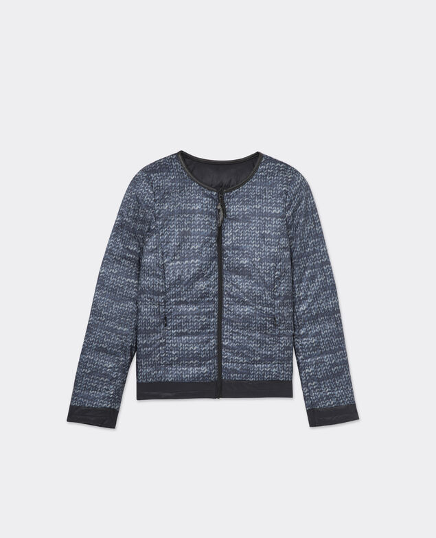 Plumas reversible estampado Midnight blue