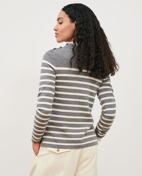 MADDY - Jersey marinero de lana merina