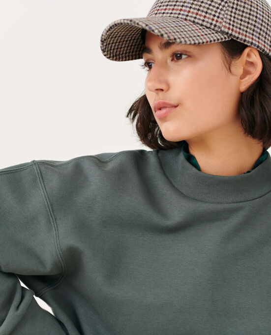 Sudadera de algodón 8817 58 DARKGREEN