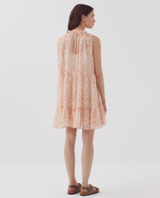 Vestido fluido sin mangas H300 cashmire beige
