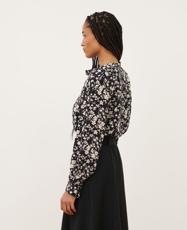 Blusa estampada fluida
