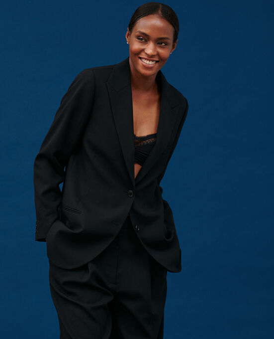 Chaqueta blazer de lana 4216 BLACK_BEAUTY