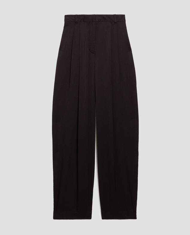 Pantalón fluido satinado H091 black beauty
