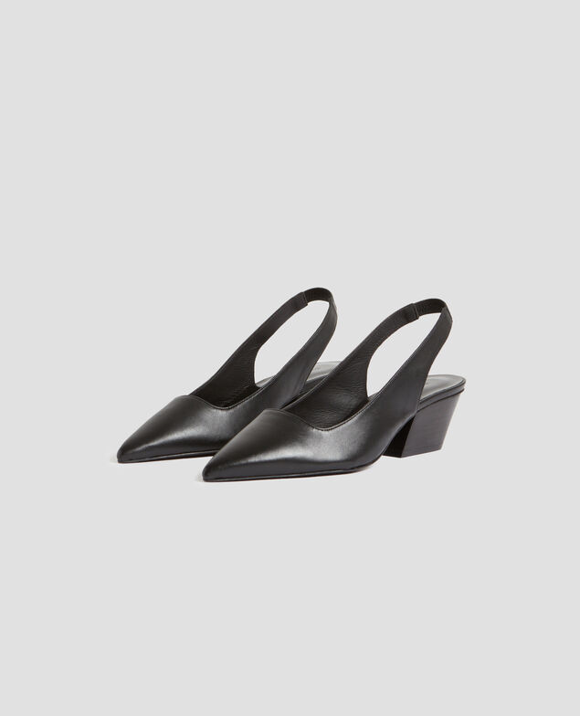 Slingbacks de piel H092 black