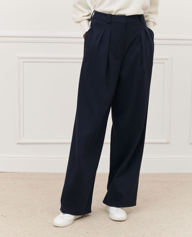 YVONNE - Pantalón ancho con pinzas