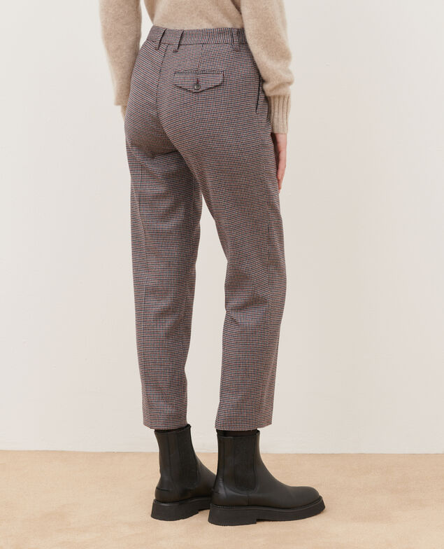MARGUERITE - Pantalón cigarette 8894 03 gray check